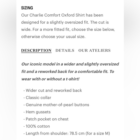 Octobre Charlie Shirt Relaxed - Green - size small - Picture 4 of 4